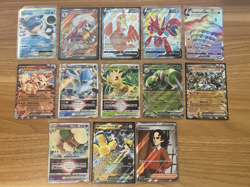 Pokemon Card Lot of 13 EX V Vstar Vmax incl Blastoise Glaceon Leafeon Holo NM - Image 1