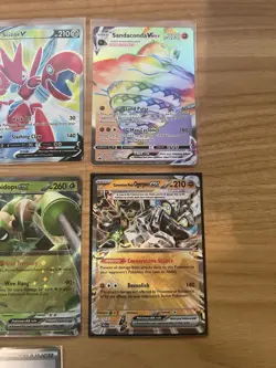 Pokemon Card Lot of 13 EX V Vstar Vmax incl Blastoise Glaceon Leafeon Holo NM - Image 4