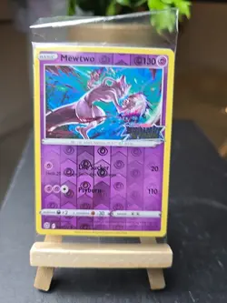 SEALED 2021 Pokemon SWSH Brilliant Stars Promo 056/172 Mewtwo Stamped - Image 1