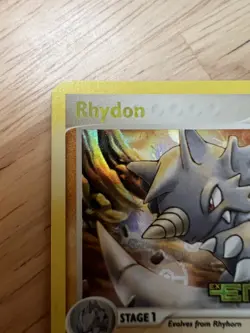 Pokemon Rhydon 19/106 Stamped Holo Rare Emerald LP - Image 3