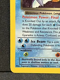 Pokemon TCH Dark Gyarados Prerelease 8/82 WOTC Promo Holo Rare HP - Image 3