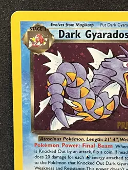 Pokemon TCH Dark Gyarados Prerelease 8/82 WOTC Promo Holo Rare HP - Image 4