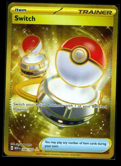 Pokemon Scarlet & Violet 151 Switch Gold Secret Rare 206/165 - Image 1
