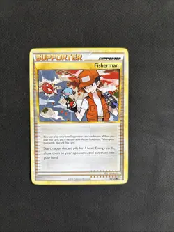 Pokemon TCG Fisherman Heartgold Soulsilver 92/123 Regular Uncommon Non Holo - LP - Image 1