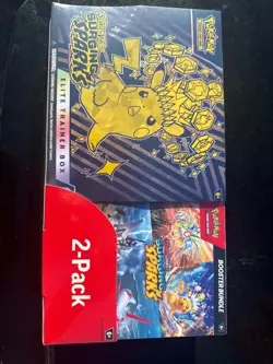Two-pack Pokemon Surging Sparks ETB + Booster Bundle Costco x2 🔥 - Image 2