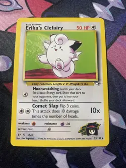Pokemon Erika's Clefairy 025/132 Gym Heroes-Unlimited Edition Regular LP - Image 1
