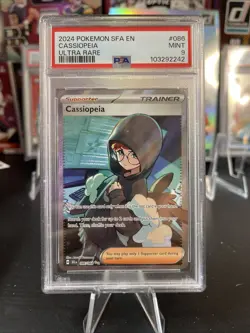 POKEMON SFA EN-SHROUDED FABLE 086 CASSIOPEIA ULTRA RARE PSA 9 - Image 1