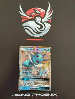 Rising Phoenix Pokemon Vaporeon GX SM172 SM Black Star Promos Holo ITA NM #0950 - Image 1