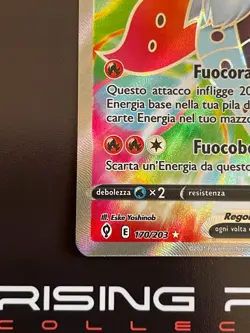 Rising Phoenix Pokemon - Volcarona V 170/203 Evoluzioni Eteree Holo NM Ita #2085 - Image 4