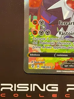 Rising Phoenix Pokemon - Duraludon V 198/203 Evoluzioni Eteree Holo NM ITA #1618 - Image 4