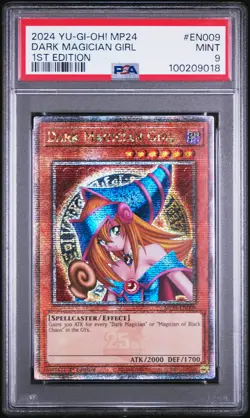 2024 YU-GI-OH! MP24-25TH ANV TIN: DUELING MIRRORS DARK MAGICIAN GIRL PSA 9 - Image 1