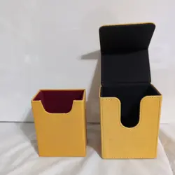Ultra Pro Pokemon Pikachu Yellow Leatherette Flip Box Card Case Magnetic Closure - Image 4