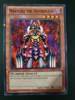 YuGioh Makyura the Destructor NM 1st Ed BP01-EN180 Starfoil Rare Card - Image 1