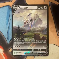 Arceus V SWSH204 Sword & Shield Promo Card Holo Rare NM Pokemon TCG English NM+ - Image 1