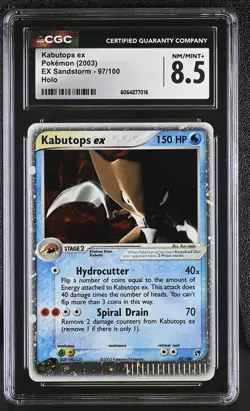 CGC 8.5 Kabutops ex 2003 EX Sandstorm 97/100 Holo Pokemon Card - Image 1