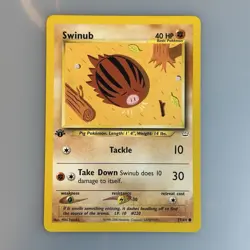SWINUB Pokemon Card Neo Revelation 57/64 Common 1st Edition - Near Mint - Image 1