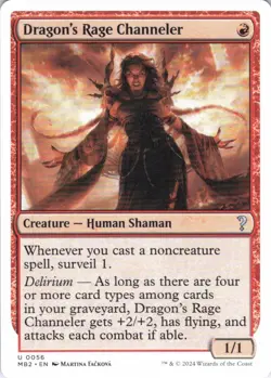 MTG Dragon's Rage Channeler (White Border) (56) | NM | Mystery Booster 2 {MB2} - Image 1