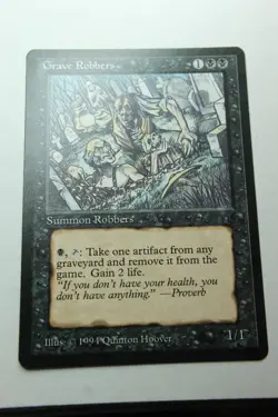 MTG Grave Robbers x1- -The Dark-Lightly Played - Image 1