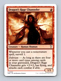 Dragon's Rage Channeler (White Border) Mystery Booster 2 Non-Foil MTG NM - Image 1