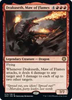 MTG Drakuseth, Maw of Flames [Game Night: Free-for-All] Near Mint Magic - Image 1