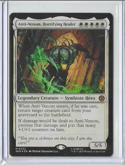 Anti-Venom, Horrifying Healer (Extended Art) Marvel's Spider-Man Foil Magic MTG - Image 1