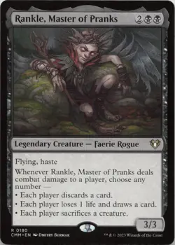 Rankle, Master of Pranks R Commander Masters 180 NM MTG - Image 1