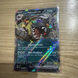 Pokemon TCG Arven's Mabosstiff ex 139/182 DRI Destined Rivals NM - Image 1