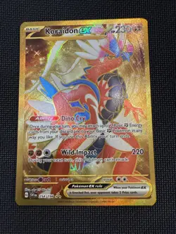 Pokemon TCG: Scarlet & Violet Base Set Koraidon ex 254/198 Hyper Rare NM - Image 1