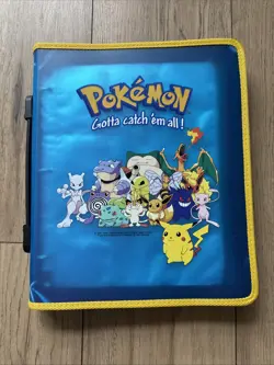 Vintage Pokemon Game Freak Card Collection Binder 26 Card Sheets Included - Image 1