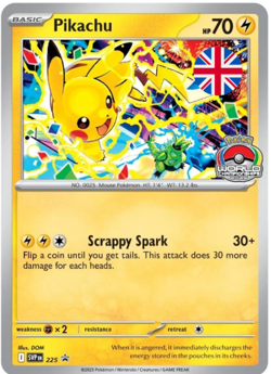 Pokemon Pikachu SVP 225 World Championship Promo Card 2025 English Preorder - Image 4