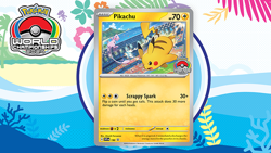 Pokemon TCG Promo Karte Pikachu SVP 190 World Championship 2024 English Sealed - Image 1