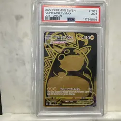 Pokemon TCG Pikachu VMAX Secret Ultra Rare TG29/TG30 Lost Origin Holo PSA 9 - Image 1