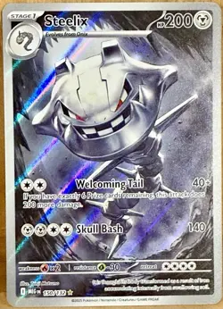 Steelix 150/132 ME:01 Mega Evolution Illustration Rare Pokemon TCG - Image 1