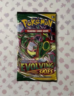 2021 Pokemon Evolving Skies Booster Complete Art Set (4 Packs) FACTORY SEALED - Image 3