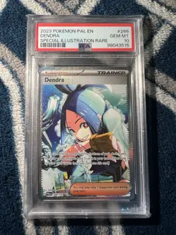 POKEMON PAL EN-PALDEA EVOLVED SPECIAL ILLUSTRATION RARE #266 DENDRA PSA 10 2023 - Image 1