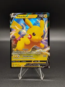 Pokemon TCG Pikachu V Sword & Shield SWSH061 Holo Promo Promo - Image 1