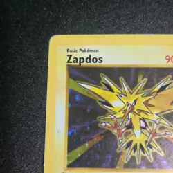 Pokemon TCG Base Set (Shadowless) First Edition Zapdos (16/102) Moderate Played - Image 2