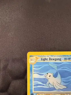 Pokemon TCG Light Dewgong Neo Destiny 45/105 First Edition Rare Vintage LP - Image 4