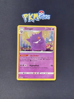 Pokemon TCG Gengar SWSH052 Black Star Promo Holo WITH SWIRL LP. - Image 1