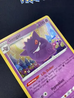 Pokemon TCG Gengar SWSH052 Black Star Promo Holo WITH SWIRL LP. - Image 2