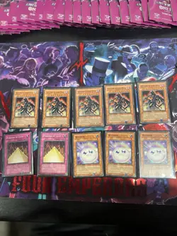 Yu-Gi-Oh Pyramid of Light Movie Promo Bundle Blue-Eyes Shining Dragon x8 LP - Image 2