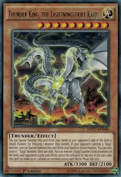 Yugioh Thunder King, the Lightningstrike Kaiju (Rare) (1st Edition) MP17-EN046 P - Image 1