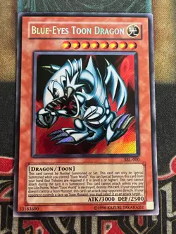 Yugioh Blue-Eyes Toon Dragon SRL-000 Secret Rare NM - Image 1