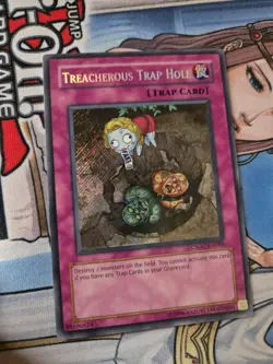 Treacherous Trap Hole CSOC-EN089 Secret Rare Unlimited Edition Near Mint - Image 1