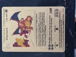 Charizard Gold Foil Pokemon Card 102 HP N/mint Fresh out of the box in case.RARE - Image 1