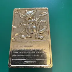 1999 Pokemon 23K Gold Plated Trading Card Only Mewtwo Vintage - Image 2