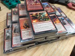 50 Card Magic The Gathering bulk packs | No Duplicates | No Lands | Only Red - Image 1