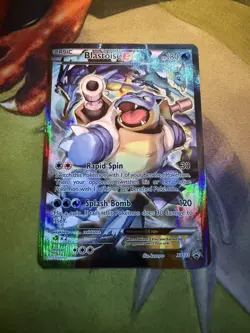 Pokemon TCG Card - Blastoise EX XY122 Black Star Promo Full Art XY Rare - Image 1