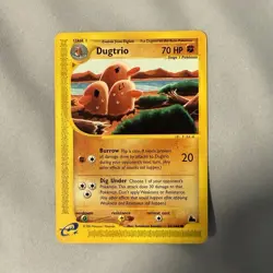 Dugtrio 52/144 Skyridge E-Reader Non-Holo Pokemon Card NM - Image 1