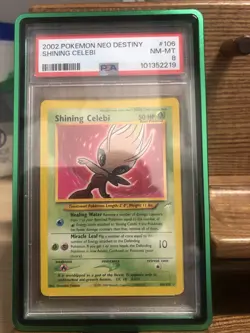 2002 POKEMON NEO DESTINY SHINING CELEBI CARD#106 PSA 8 NM-MT - Image 2